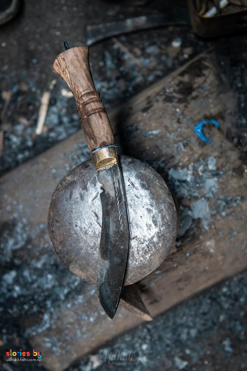 Detalle del khukuri