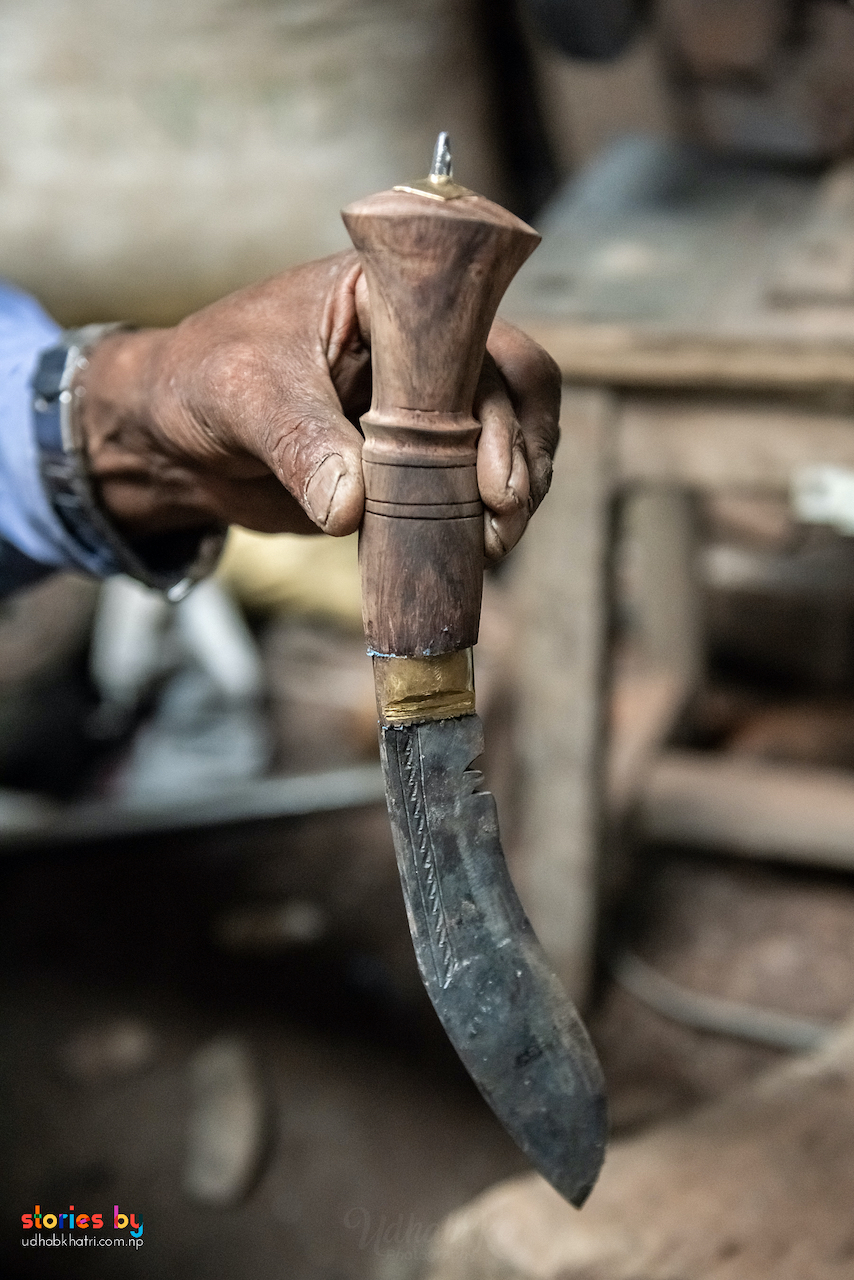 Detalle del khukuri